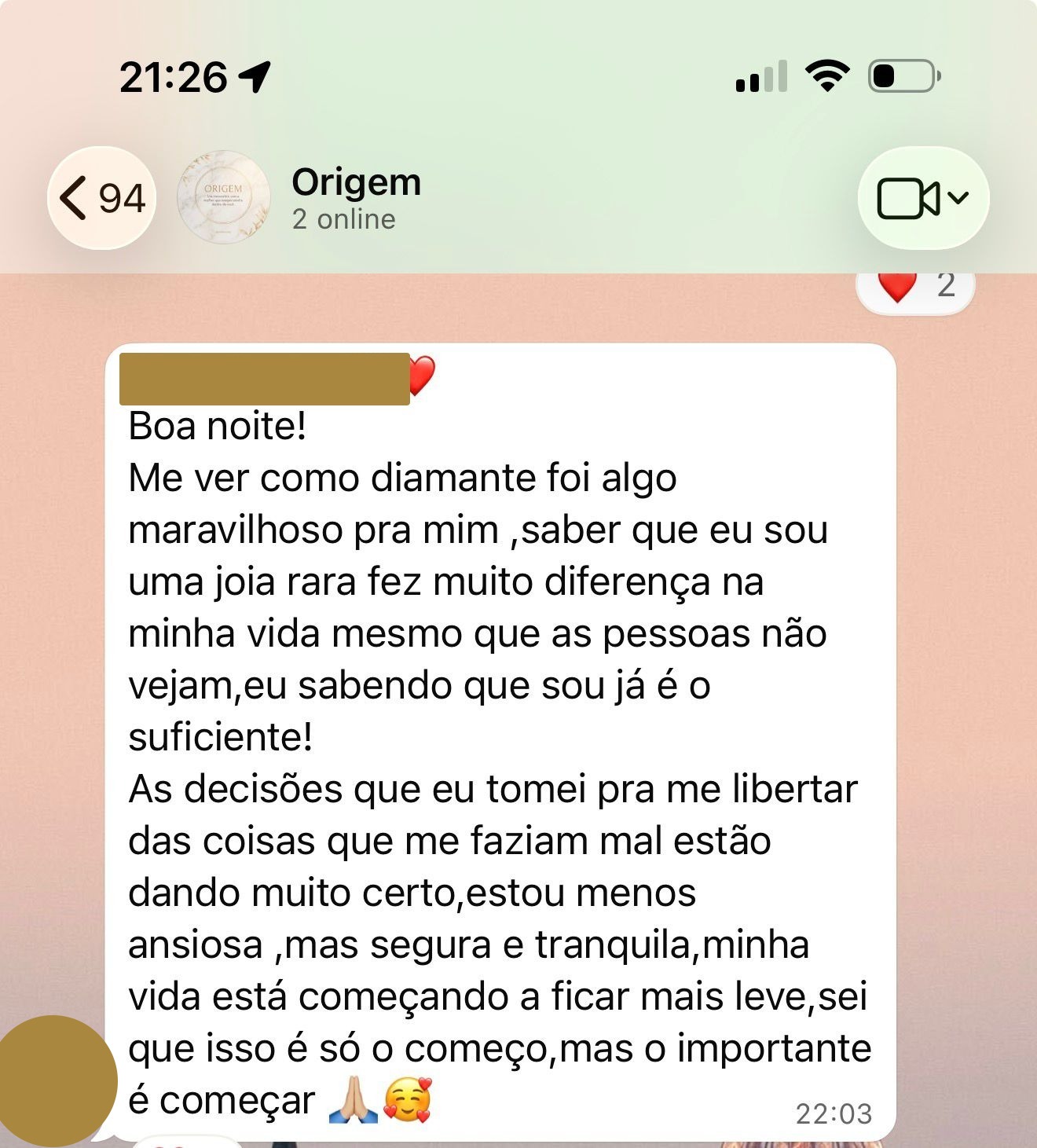 Relato sobre reconhecer o próprio valor e fazer novas escolhas