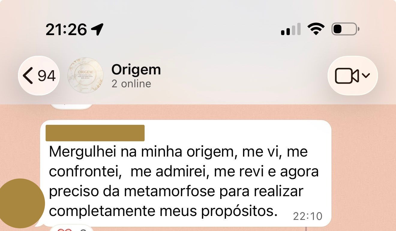 Relato sobre se reconhecer e desejar continuar na Metamorfose
